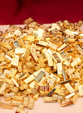 金条摆件装饰品迷你金条仿真道具家居店铺橱窗相框装饰品工艺品