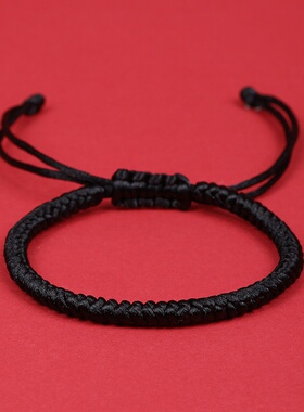 藏式金刚结6号线编织红绳手链本命年手绳可调民族风情侣礼物