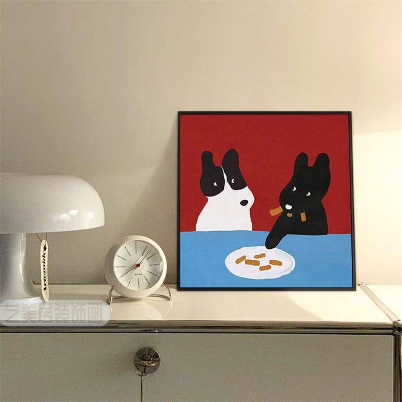 电表箱遮挡简约现代抽象装饰画餐厅挂画卡通动物北欧简约配电箱,淘宝优惠券,粉丝福利购,淘宝优惠卷