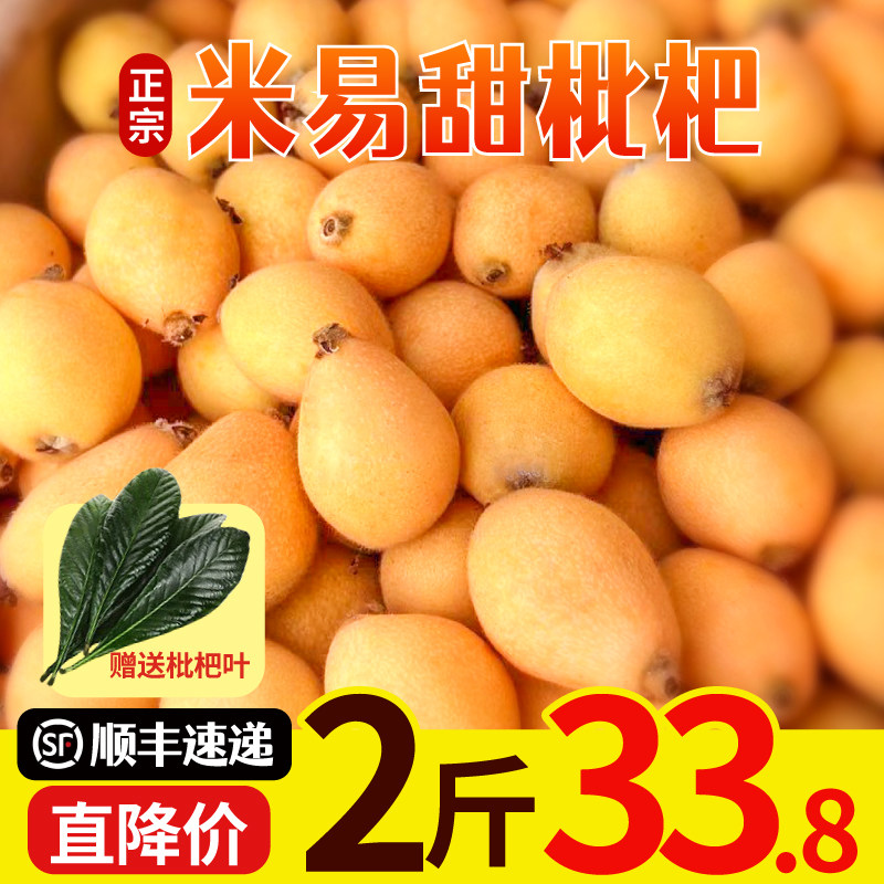 攀枝花米易枇杷琵琶水果新鲜当季整箱2斤包邮琵笆果枇杷大果鲜果