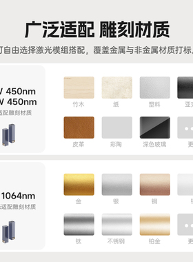 啄木鸟LX1 折叠便携激光雕刻切割机全自动镭射刻字打标机