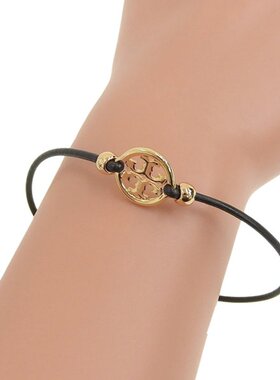 日本直邮Tory Burch 女士手链 黑色 MILLER 滑动手链 144706-720