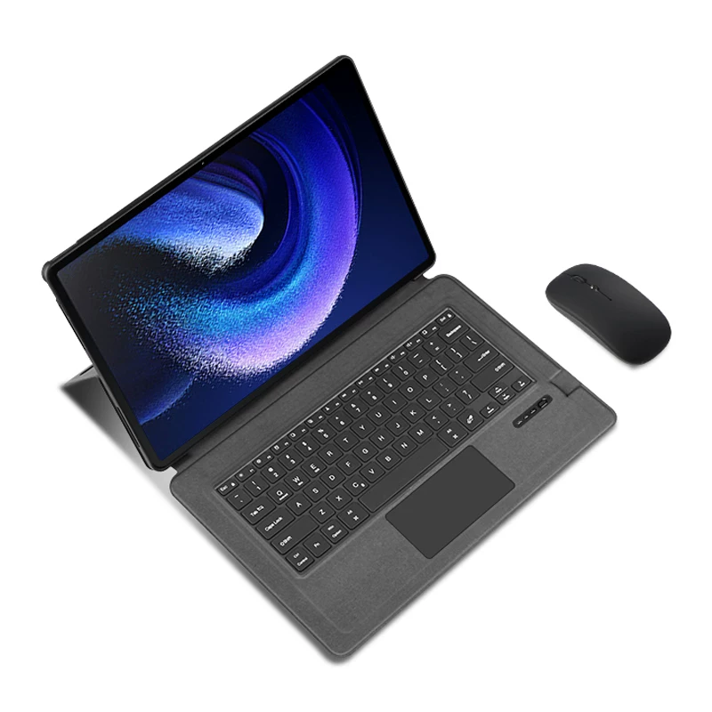 Xiaomi, compatible tablet keyboard, smart protective case, 14 inch, 2023 collection, bluetooth