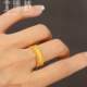Jin Ruiyuan ancient gold waistband ring women's gold 999 hollow coin rich index finger ring for men and women