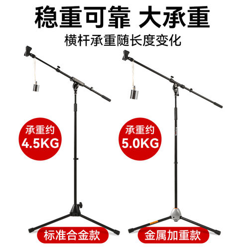 音王话筒架子落地式专业K歌直播舞台演出麦架桌面无线麦克风支架 - 图0