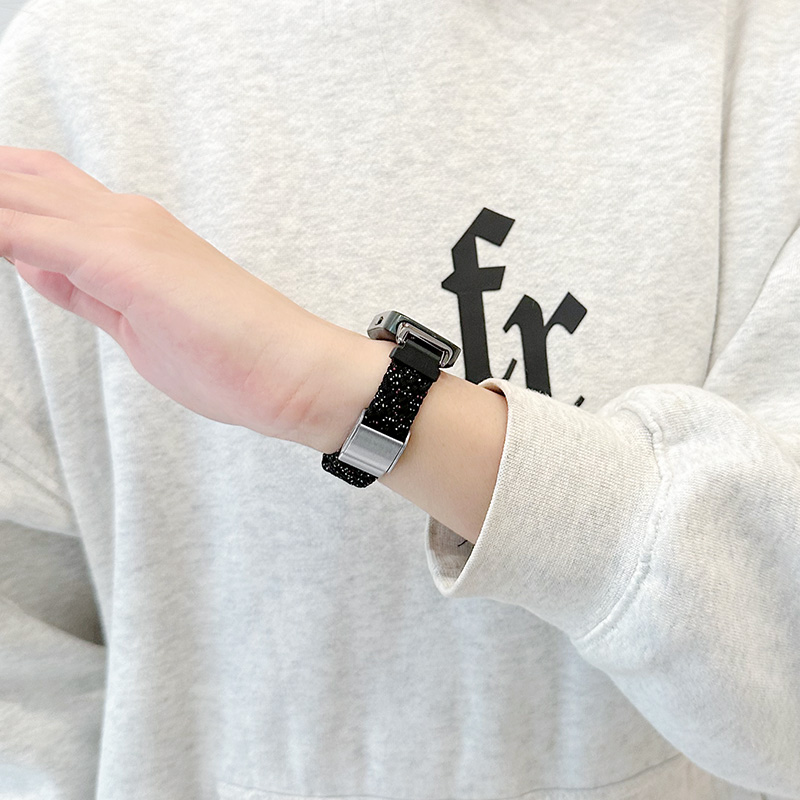 适用华为手环10/9/8NFC表带回环卡扣编织腕带荣耀9智能运动band7/6pro新款编织尼龙透气秋冬替换带配件 - 图1