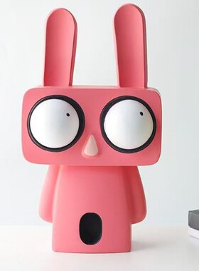 电视柜兔子摆件客厅玄关入户软装感装饰品轻奢奶油风家居饰品