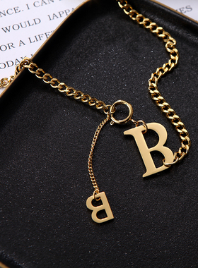 小众2020年新款潮高级b字母项链