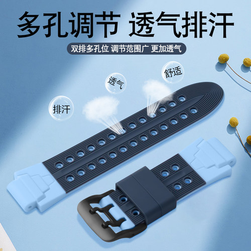 适用小天才Z6A/Z6S/Z6D表带电话手表表带儿童软硅胶替换腕带W2131AC钢化膜保护套充电线学生手表链螺丝杆配件 - 图1