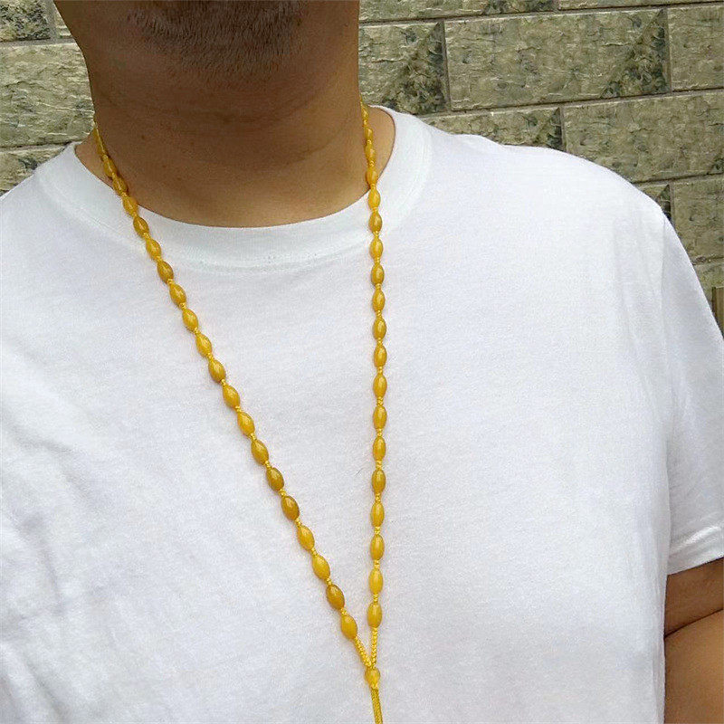 天然黄玛瑙米珠项链绳黄金蜜蜡水晶黄龙玉挂件配绳男女玛瑙吊坠绳,淘宝优惠券,粉丝福利购,淘宝优惠卷