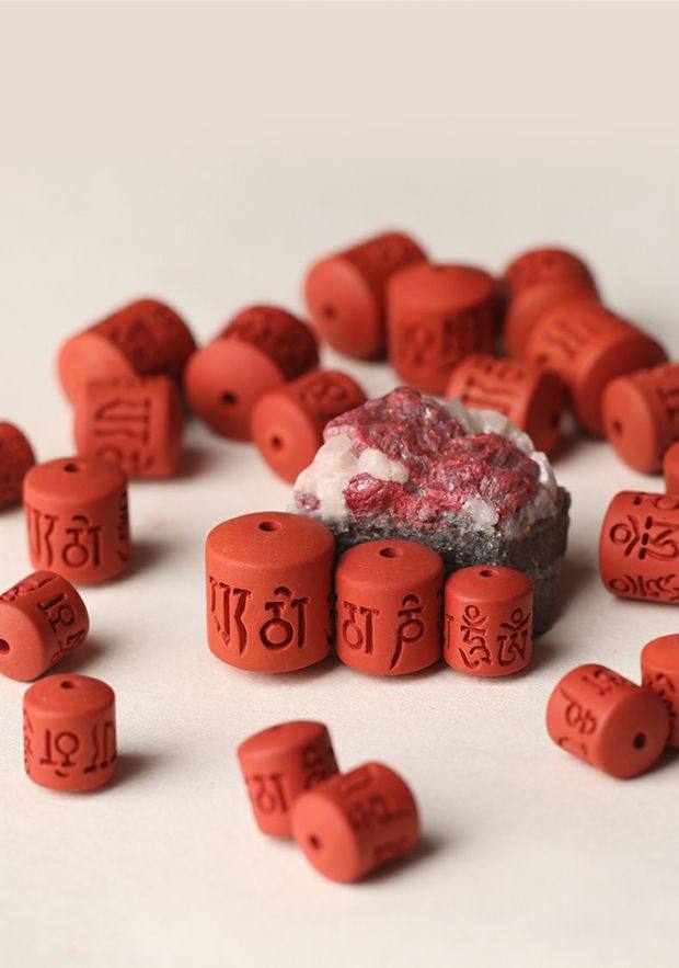 散珠 六字真言 桶珠 红纱 紫砂 保真朱砂,淘宝优惠券,粉丝福利购,淘宝优惠卷