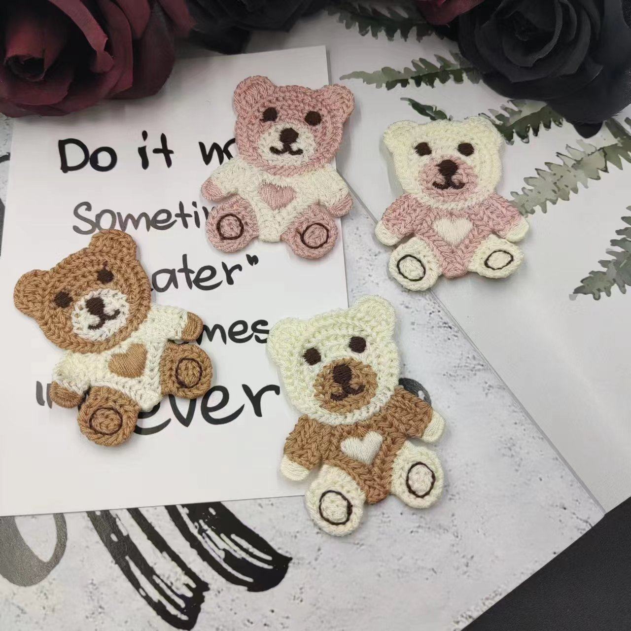 可爱毛线小熊刺绣贴儿童衣服装饰贴毛衣修补洞贴包帽鞋子diy贴花,淘宝优惠券,粉丝福利购,淘宝优惠卷