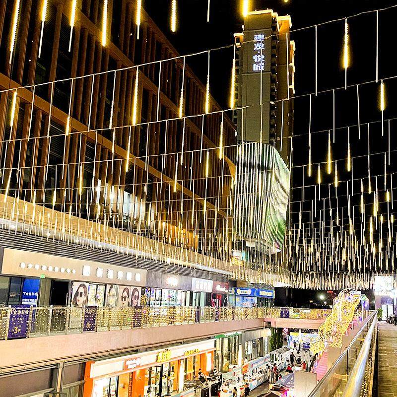 流星雨led灯流星灯树灯挂树上的装饰灯婚庆户外防水七彩串灯彩灯,淘宝优惠券,粉丝福利购,淘宝优惠卷