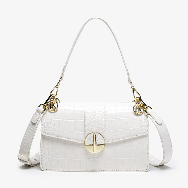 鳄鱼纹高级感时尚腋下包超火洋气百搭小方包大容量通勤单肩斜挎包,淘宝优惠券,粉丝福利购,淘宝优惠卷