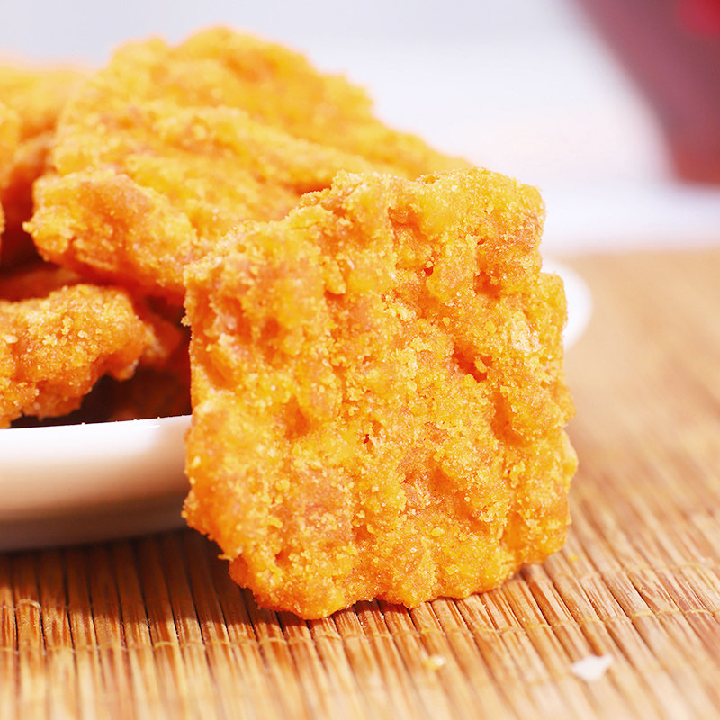 酥脆糯米蟹香蛋黄网红休闲海苔锅巴 拍农膨化食品