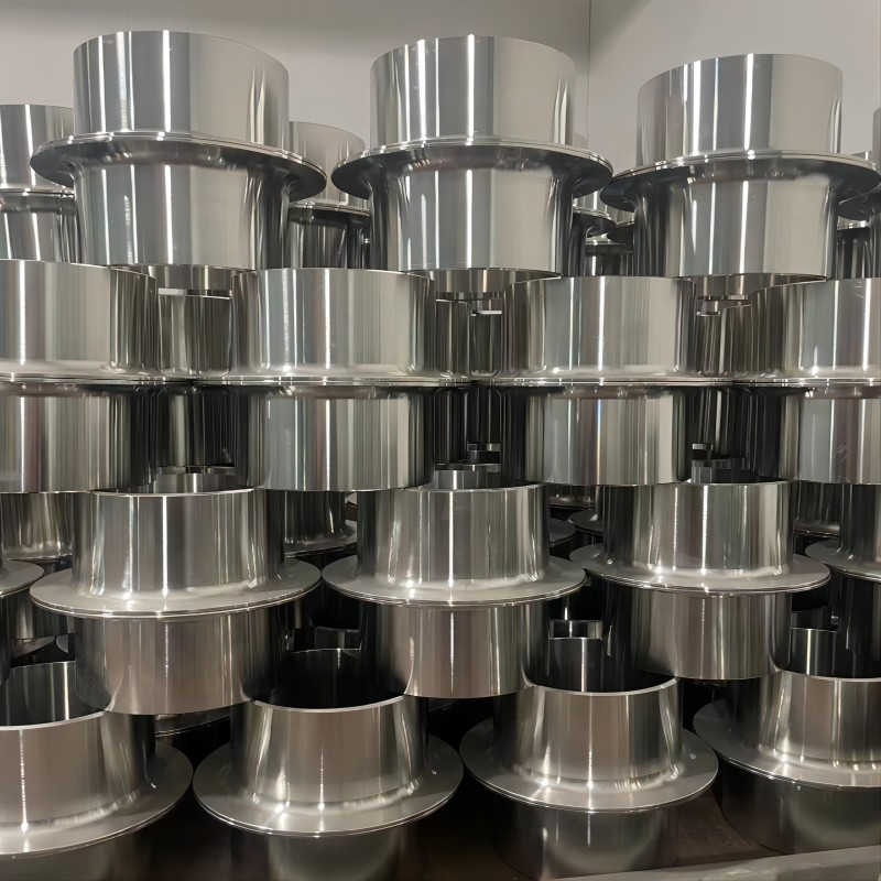 不锈钢国标精车活套法兰一体成型镜面松套翻边对焊环焊接 - 图1