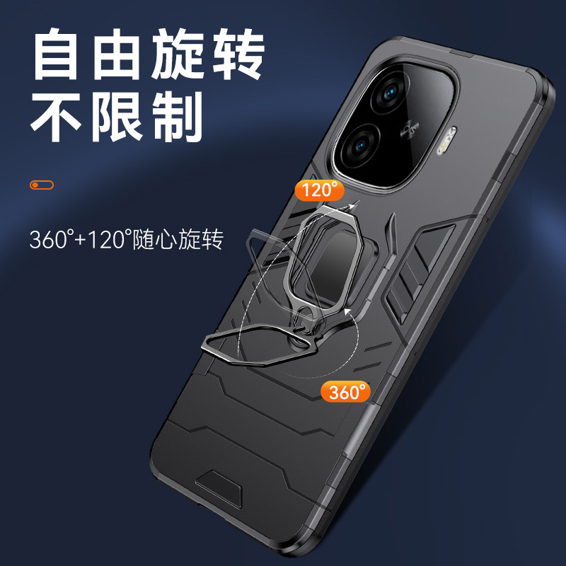 vivoiqooz9手机壳iqooz9turbo保护套新款iqooz9X全包防摔一体指环磁吸车载支架iq00z9硅胶磨砂外壳turb0男女