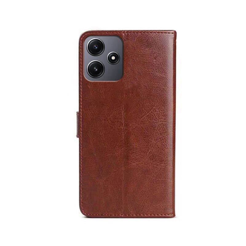 红米12手机壳5G Redmi12翻盖式皮套22101320c全包防摔硅胶软保护套男女款十二简约新品支架插卡钱包外壳挂绳