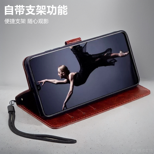 适用红米turbo4pro手机壳Redmi翻盖式皮套全包防摔25053RT47C硅胶软手机套Turbo4Pro男女款插卡保护外壳钱包 - 图2
