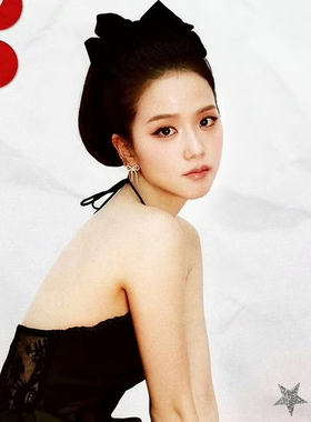 金智秀jisoo同款蝴蝶结耳环
