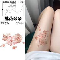 Color tattoo patch waterproof female persistent peach blossom Dot sexy floral arm stickler High class simulation of tattooed green cover scar