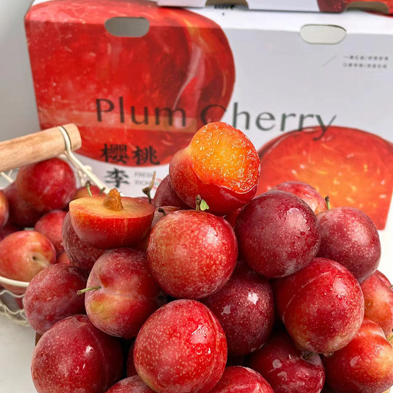 空运智利樱桃李5斤新鲜进口李子水果红奈鸡心李当季整箱顺丰包邮,淘宝优惠券,粉丝福利购,淘宝优惠卷