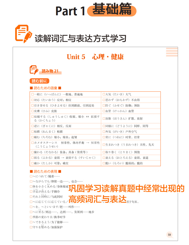 橙宝书4本套 新日本语能力考试N5N4N3N2N1读解 详解+练习 附赠音频 高考日语橙宝书 高考日语阅读辅导书籍 日语学习工具书华东理工 - 图0