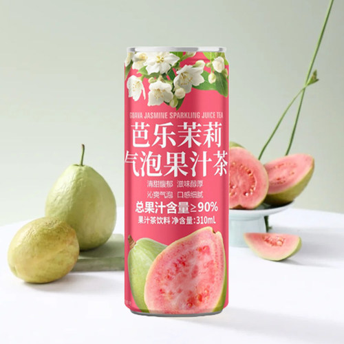 山姆会员超市代购 DRINKSBA芭乐茉莉气泡果汁茶310ml*15清甜馥郁 - 图0