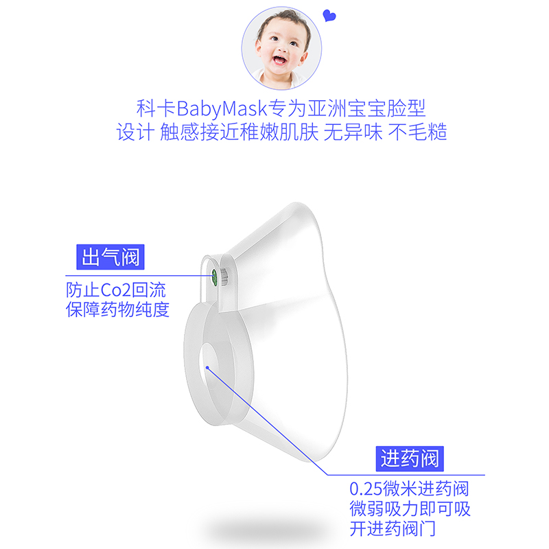 科卡儿童口鼻气雾给药器哮喘储雾罐 科卡医疗器械雾化器