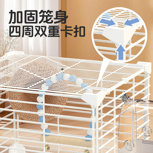宠尚天虎皮鹦鹉鸟笼子玄凤牡丹文鸟专用大号别墅居家大空间鸟窝 - 图2