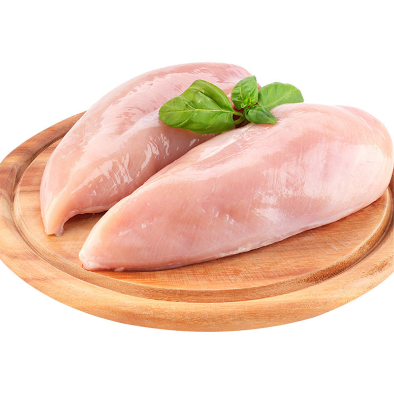 新鲜冷冻去皮鸡大胸半成品食材鸡脯 闻鸣鸡胸