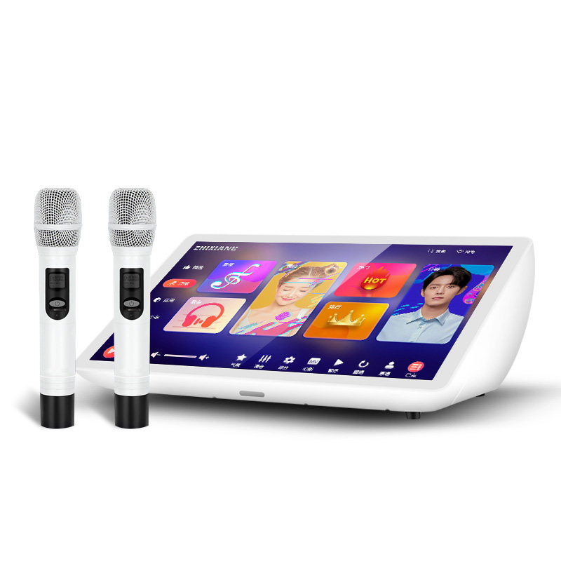 致享v9家庭移动智能ktv机麦触摸屏 致享影音KTV/卡拉OK音箱