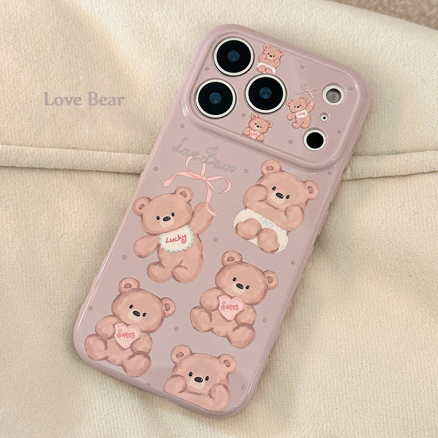 【智能AI相机键包裹】可爱卡通玩偶小熊适用苹果16手机壳新款iPhone17promax精孔全包防摔17PM包相机键软壳15,淘宝优惠券,粉丝福利购,淘宝优惠卷