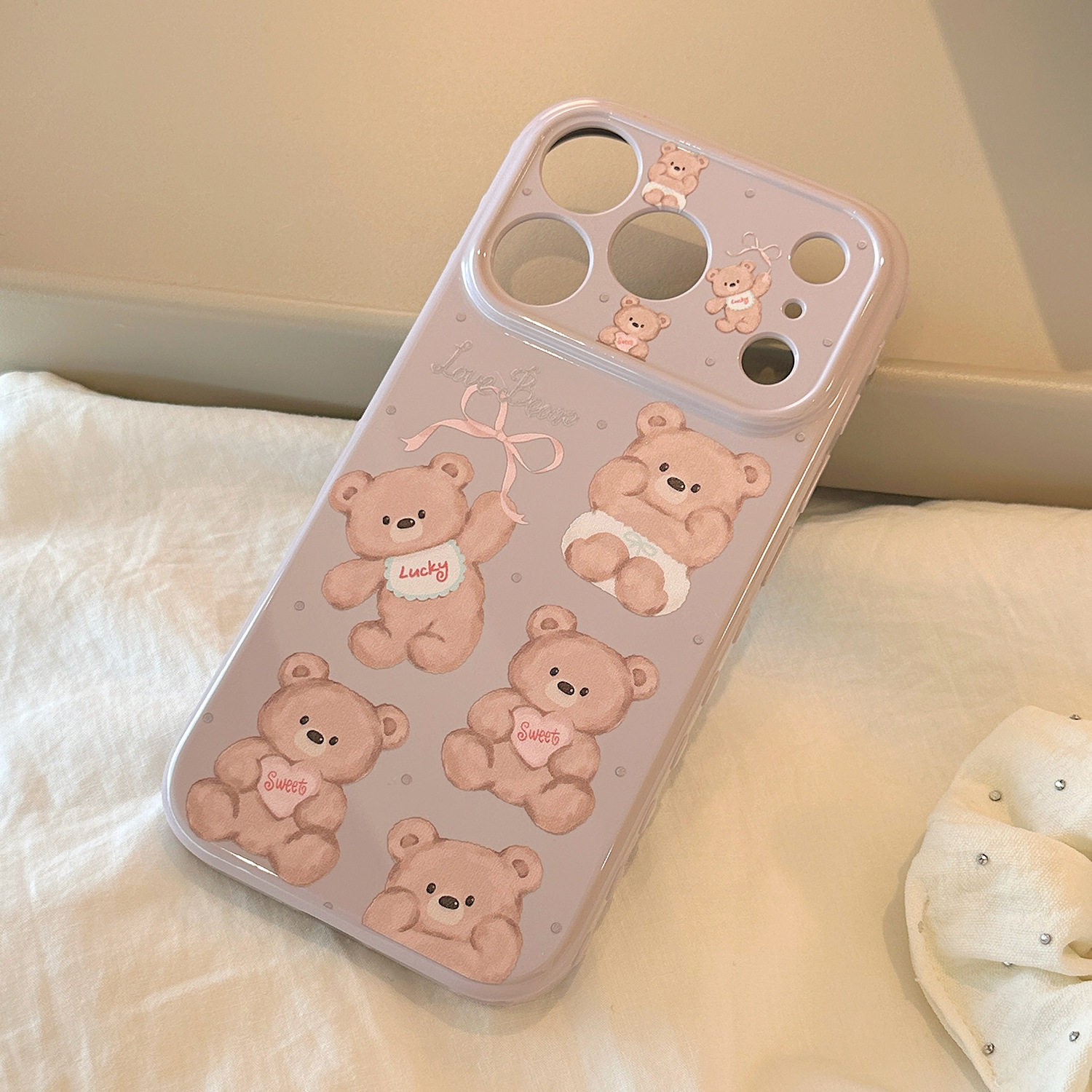 【智能AI相机键包裹】可爱卡通玩偶小熊适用苹果16手机壳新款iPhone17promax精孔全包防摔17PM包相机键软壳15,淘宝优惠券,粉丝福利购,淘宝优惠卷