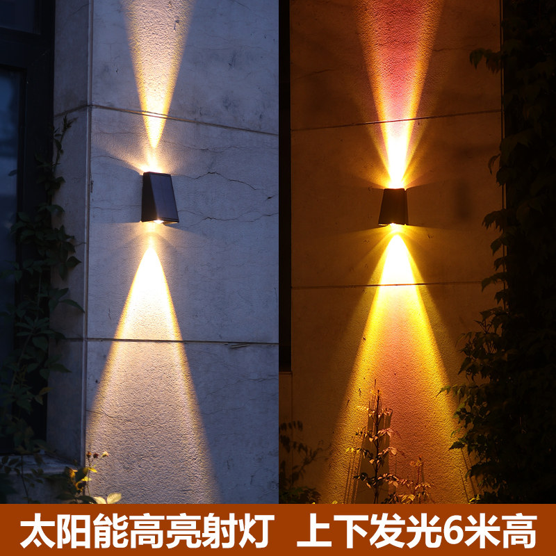 太阳能家用庭院花园防水射灯壁灯 铨阳景观庭院灯饰
