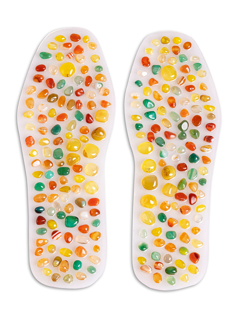 脚部按摩工具养生足底按摩垫足疗鞋垫男女按脚底穴位按摩器指压板