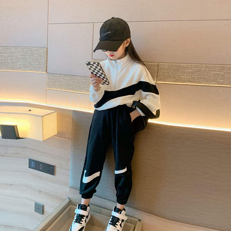 女童装春装2022新款洋气大童春秋款 子瑞巴巴套装