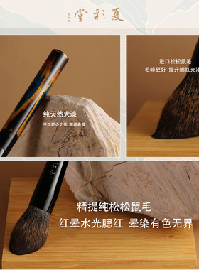 夏彩堂咏乐DS21动物毛松鼠毛腮红刷化妆刷亮片水光一支装定妆刷