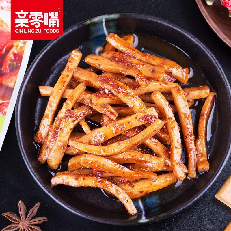 亲零嘴鱿鱼丝风干麻辣网红仔鱿鱼须 亲零嘴食品即食鱿鱼零食