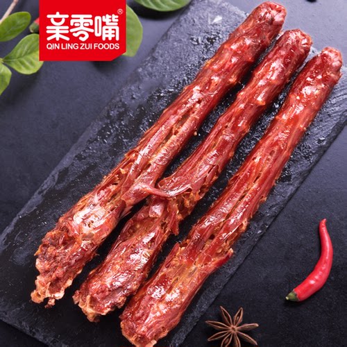 亲零嘴风干烤脖整根手撕鸡脖子卤味解馋小零食小吃休闲食品非鸭脖 - 图1