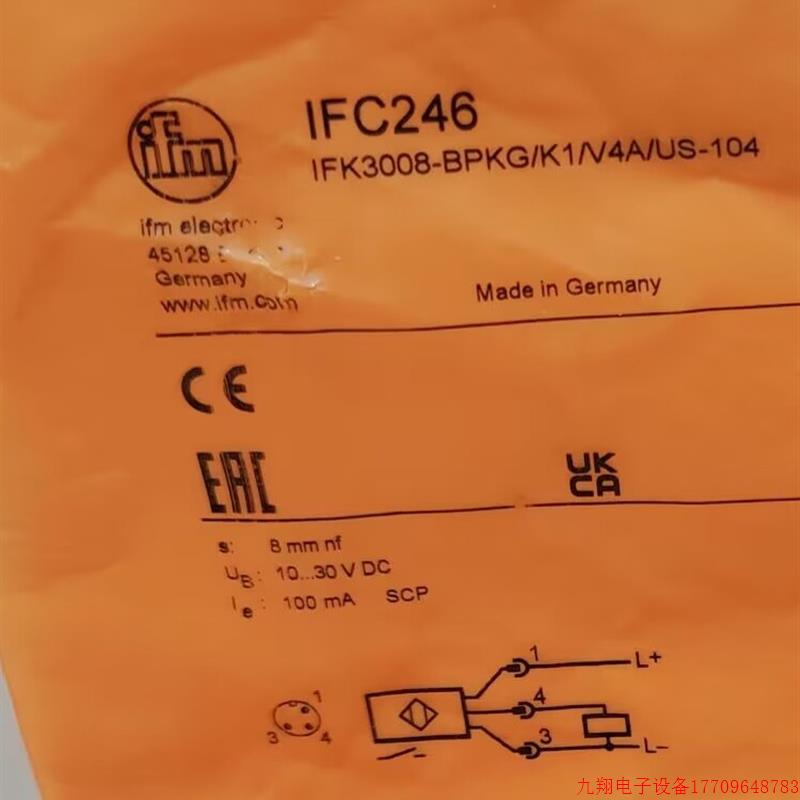 拍前询价:IFM IF5087 IFC246 IFS200 IFS204 全新原装正品易福门 - 图0