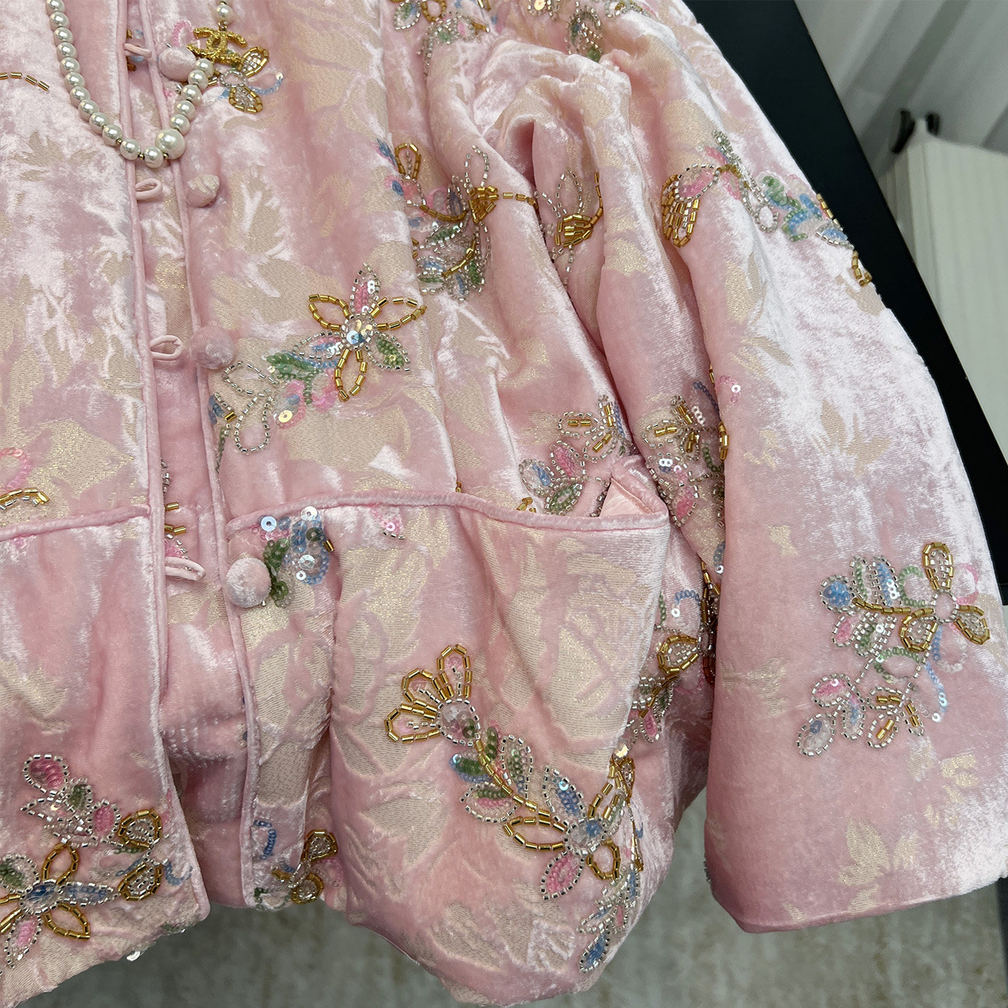 新中式重工刺绣加棉短外套女装2025冬季新款国风气质百搭棉服上衣,淘宝优惠券,粉丝福利购,淘宝优惠卷