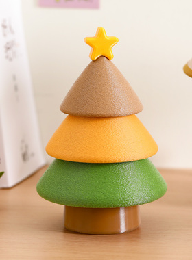 圣诞树餐桌高级感摆件创意