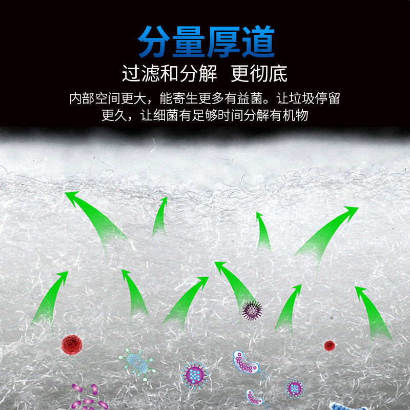 加密加厚高透水高滤透强培菌耐清洗蓝白过滤棉鱼缸水族箱过滤材料,淘宝优惠券,粉丝福利购,淘宝优惠卷