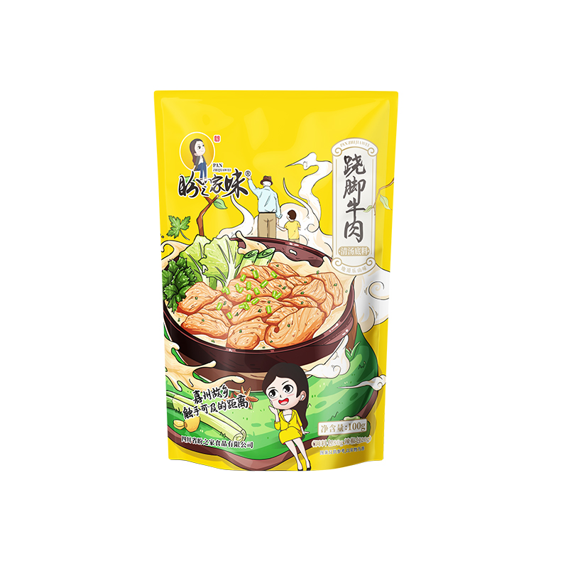 盼之家味四川乐山跷脚牛肉底料包家用清汤锅火锅底料翘脚牛肉不辣-图3