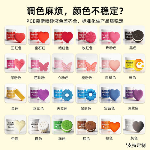 PCB巧克力慕斯喷砂液加热即用烘焙蛋糕法甜西点甜品喷砂机喷砂液 - 图1