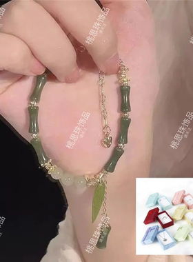 手镯古风仙气新中式铃兰花手链小众百搭简约轻奢闺蜜情侣复古学生