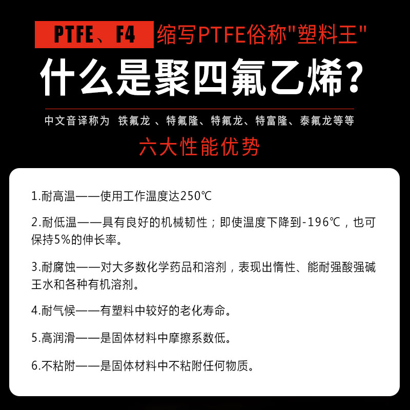 四氟垫片耐高温聚四氟乙烯垫片PTFE铁氟龙塑料王法兰密封垫圈定做 - 图2