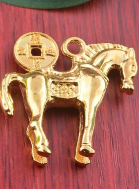 2026马年立体马上有钱马到成功合金饰品配件桌面小摆件钥匙扣挂件