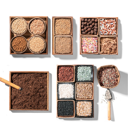 包装铺面石介质颗粒多肉黄金沙麦饭石火山岩赤玉土稻壳炭营养进口 - 图3